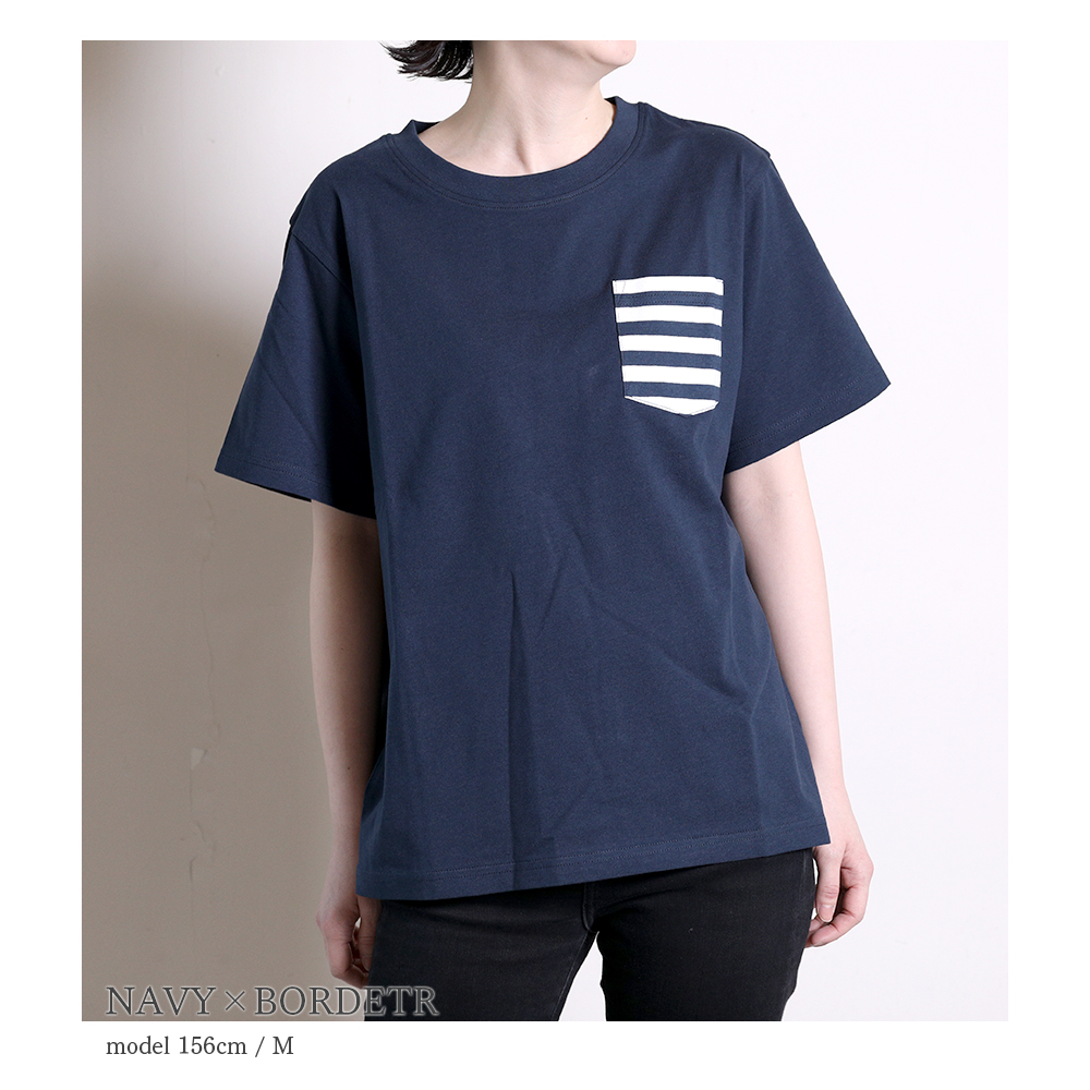 よりどころ レディース 胸ポケットtシャツ Taro Hanako